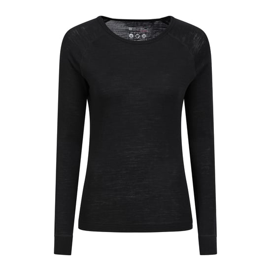 Mountain Warehouse Womens/Ladies Merino II Thermal Top (Black) - Image 1