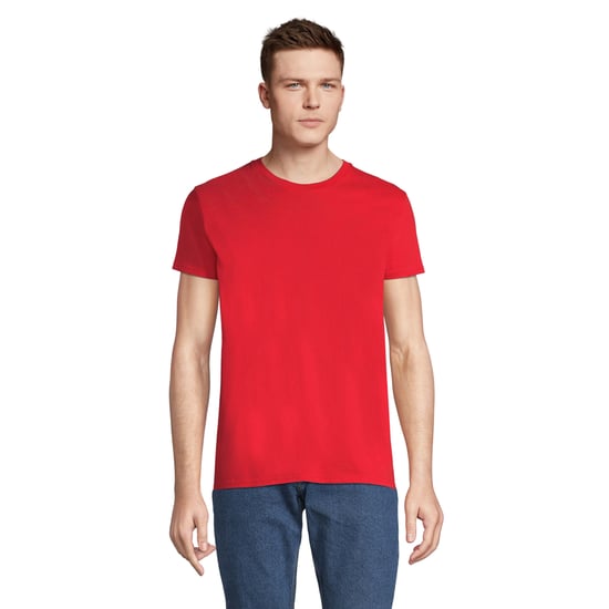 SOLS Mens Pioneer Organic Cotton T-Shirt (Red) - Image 1