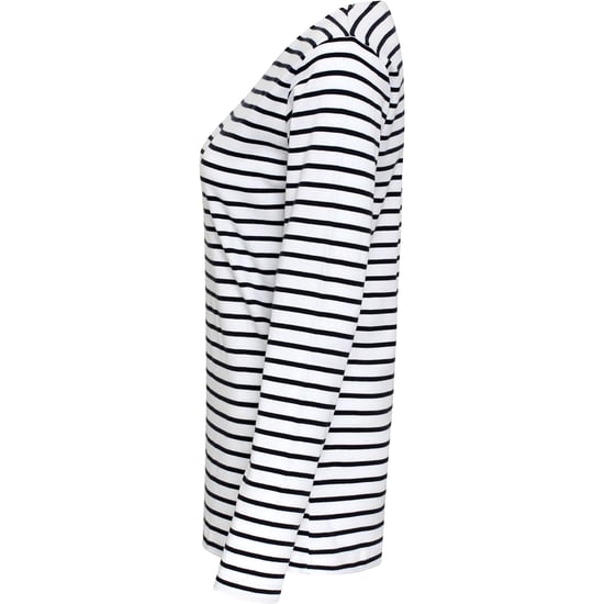 Asquith & Fox Womens/Ladies Mariniere Coastal Long Sleeve T-Shirt (White/Navy) - Image 3