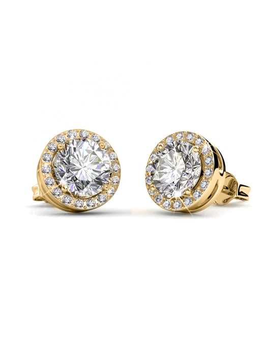 Pendientes Sophia - Oro y Cristal - Image 3