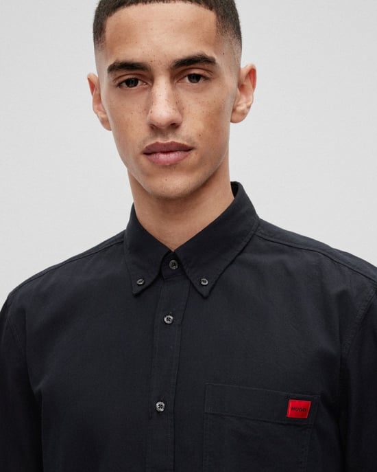 HUGO Evito Slim Fit Mens Long Sleeved Shirt