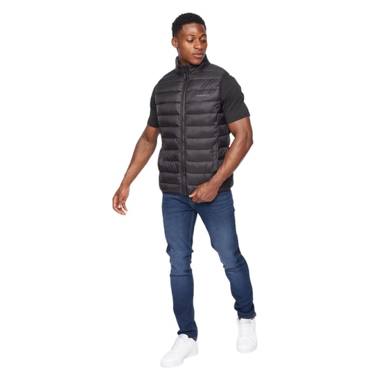 Crosshatch Mens Gattering Gilet (Black) - Image 3