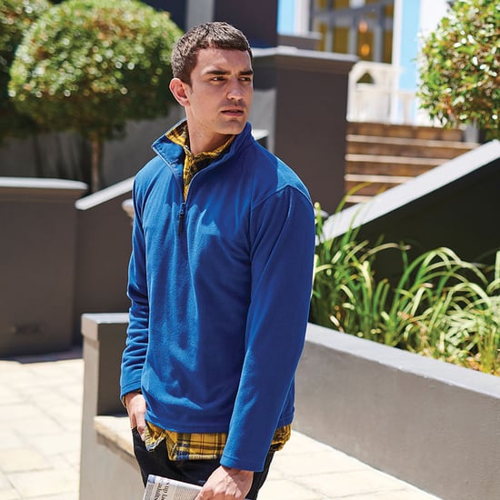Regatta Mens 170 Series Anti-pill Zip Neck Micro Fleece (Royal Blue)