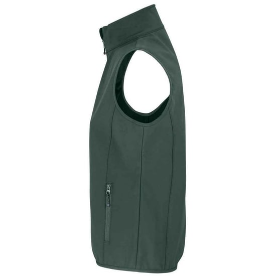 SOLS Womens/Ladies Falcon Softshell Recycled Body Warmer (Forest Green) - Image 2