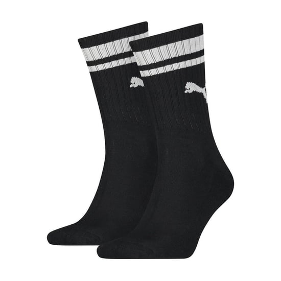 PUMA Heritage Crew 2Pck Black Socks - Image 1