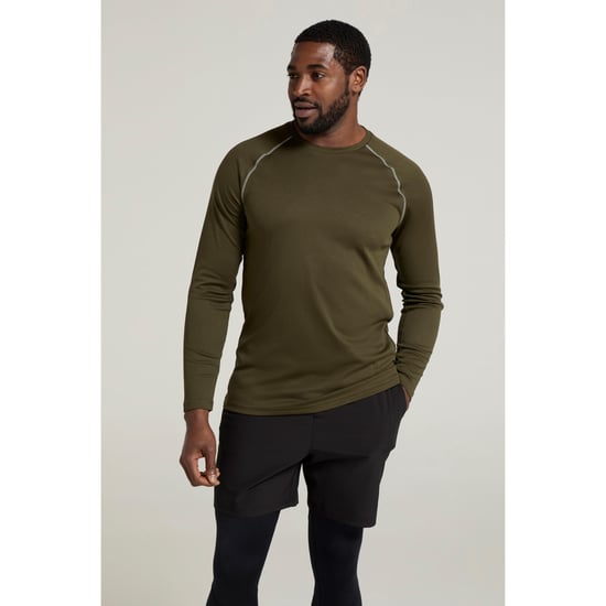 Mountain Warehouse Mens Endurance Long-Sleeved T-Shirt (Dark Khaki) - Image 1