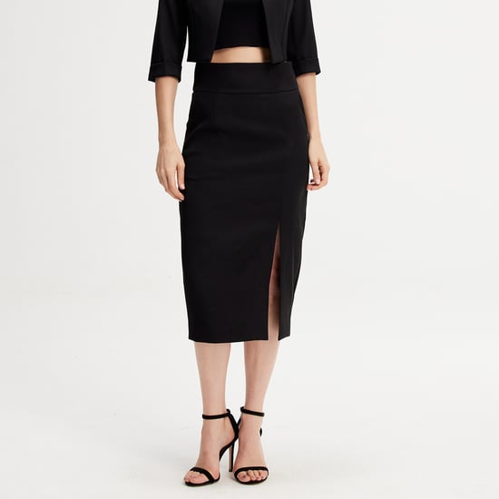 Front Slit Pencil Skirt - Image 1