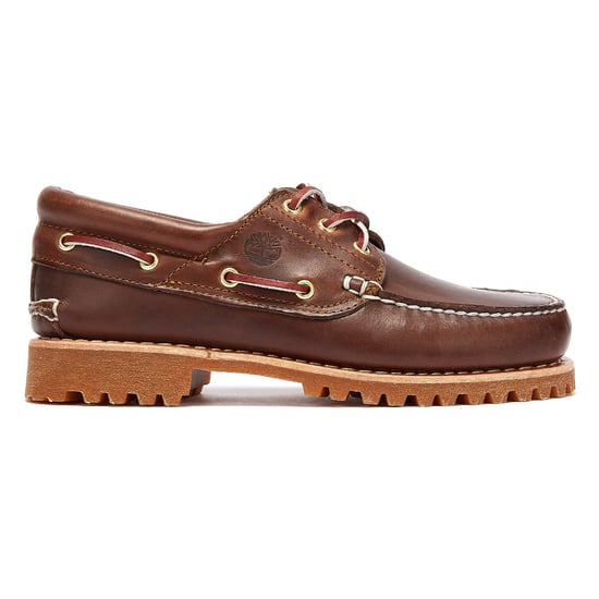 Timberland Mens Brown Traditional 3 Eye Classic Boat Shoes - Image 5