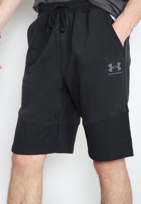 Pantalones cortos de entrenamiento Under Armour para hombre en negro - Image 1