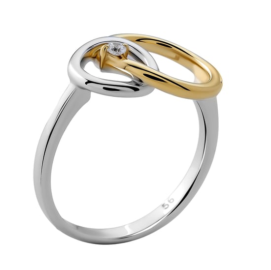 Orphelia Women's 925 Sterling Silver Ring - Silver/Gold ZR-7503/1 - Image 3