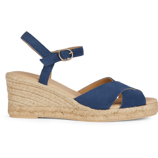 Geox D Gelsa Low C Leather Women's Navy Sandals - Image 5