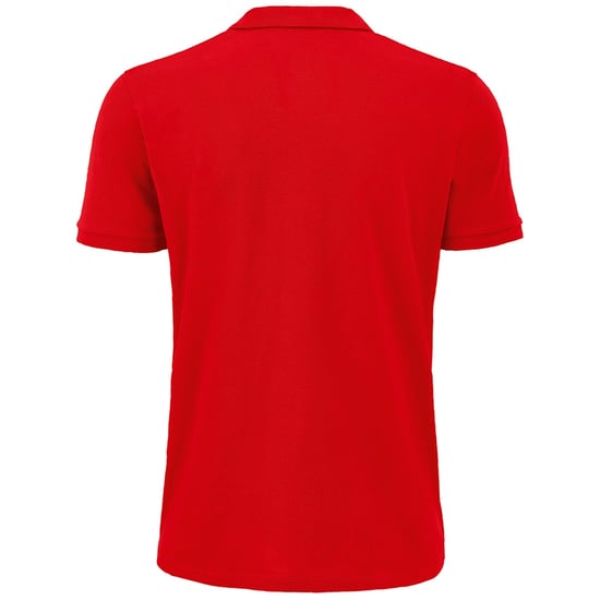 SOLS Mens Planet Pique Organic Polo Shirt (Red) - Image 2