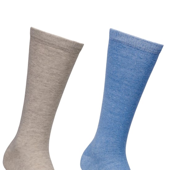Trespass Unisex Adult Heathan Socks (Pack of 3) (Oatmilk/Cream/Storm Blue) - Image 3