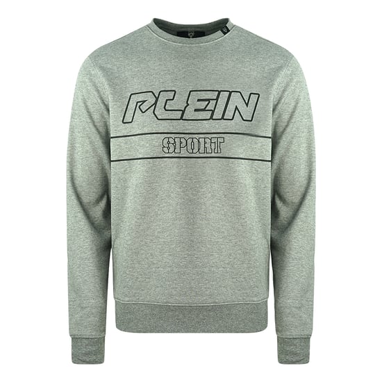 Jersey Gris con Logo Negro Philipp Plein Sport - Image 1