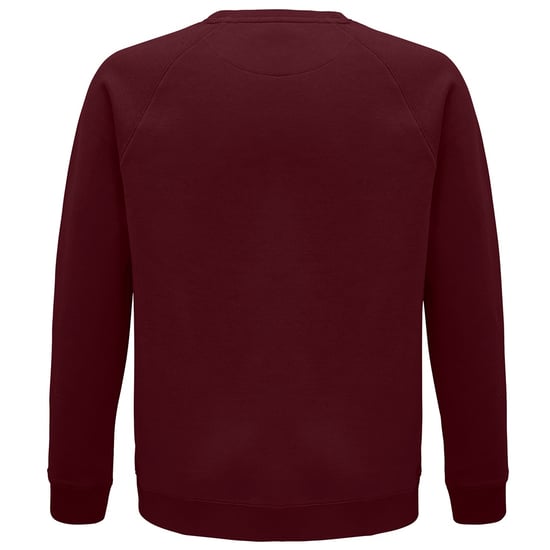 SOLS Unisex Adult Space Organic Raglan Sweatshirt (Burgundy) - Image 2
