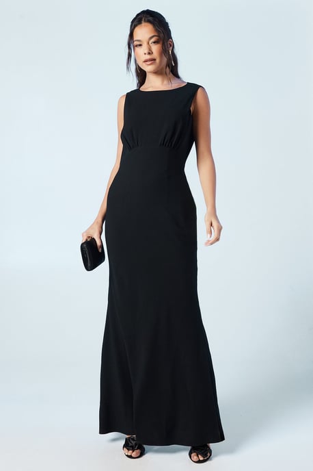 Coast Womens A-Line Maxi Dress Blue Polyester Sleeveless Long Crepe - Image 1