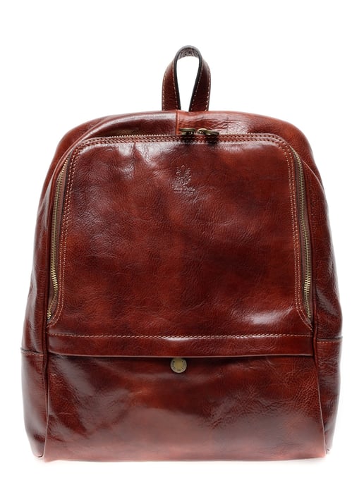 Anna Luchini SS22 AL 3132 Maroon Leather Bag - Image 1