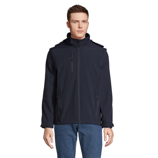 SOLS Unisex Adult Falcon 3 in 1 Soft Shell Jacket (Abyss Blue) - Image 1