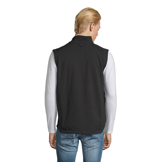 SOLS Mens Rallye Softshell Sleeveless Gilet (Black) - Image 2
