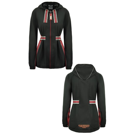 Puma x Primera milla de manga larga con cremallera Black Womens Belted Chaqueta 519034 01 - Image 3