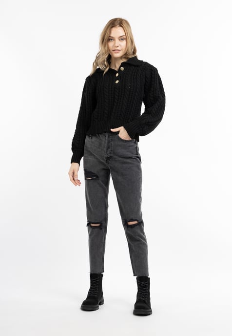 Dreimaster Knitted pullover women black - Image 2