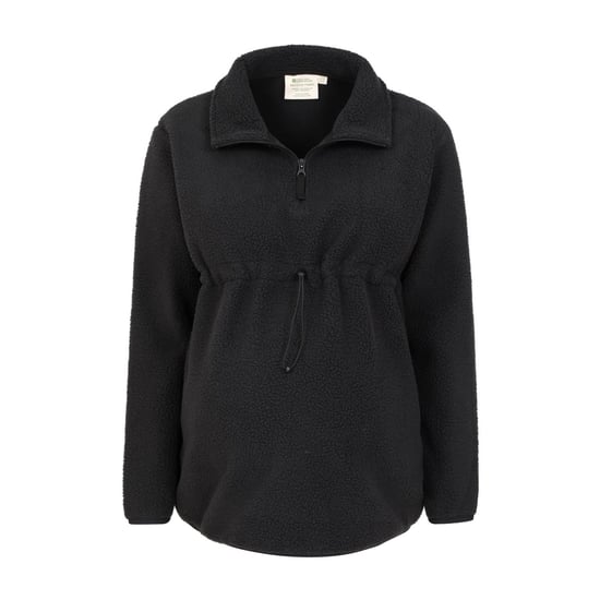 Mountain Warehouse Womens/Ladies Cosy Sherpa Half Zip Maternity Fleece Top (Black) - Image 3