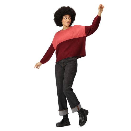 Regatta Womens/Ladies Kamaria Knitted Jumper (Mineral Red/Cabernet)