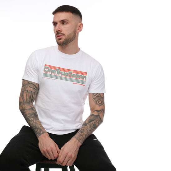 Men's One True Saxon Forever T-Shirt in White - Image 4