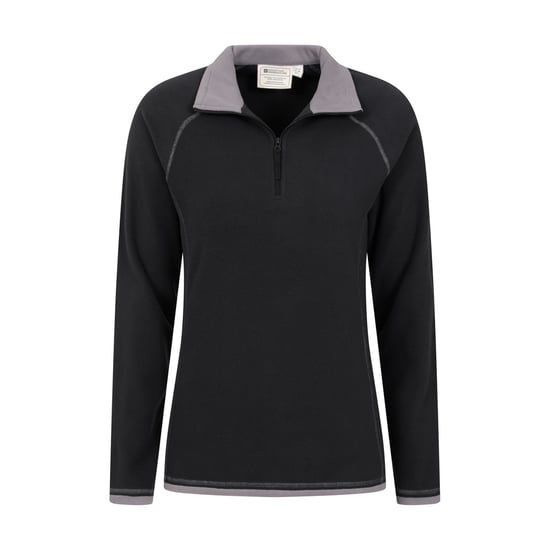 Mountain Warehouse Womens/Ladies Montana Half Zip Fleece Top (Black) - Image 3