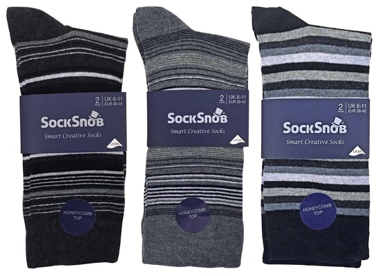 Mens 6 pack colourful striped patterned dress cotton socks in 7 styles