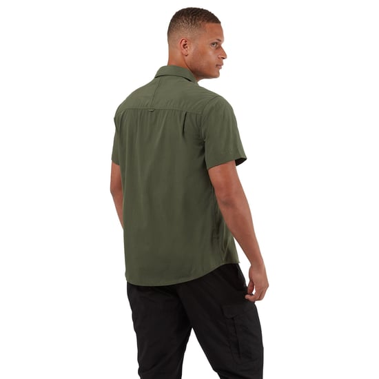 Craghoppers Mens Kiwi Short-Sleeved Shirt (Cedar Green)
