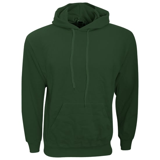 Fruit Of The Loom Mens Hooded Sweatshirt / Hoodie (Bottle Green) - Image 3
