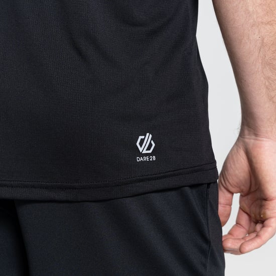 Dare 2B Mens Accelerate Lightweight T-Shirt (Black)
