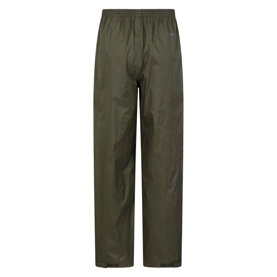 Mountain Warehouse Mens Pakka Waterproof Over Trousers (Dark Khaki) - Image 2