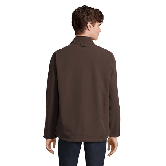 SOLS Mens Relax Soft Shell Jacket (Dark Chocolate) - Image 2