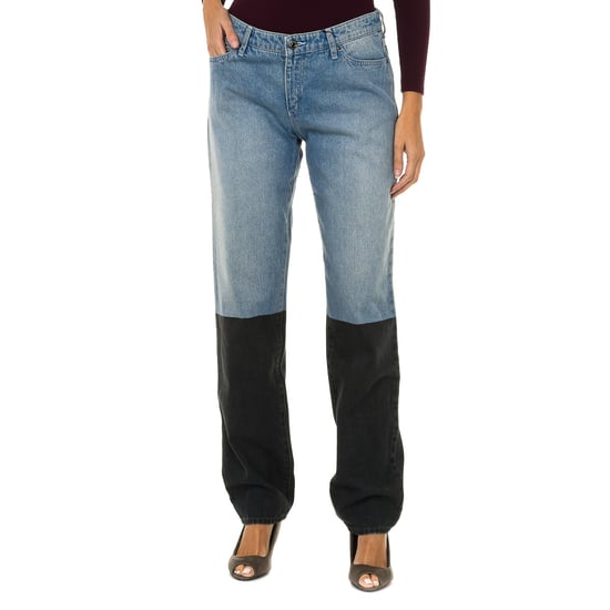Long straight cut denim pants 6Y5J15-5DWSZ woman