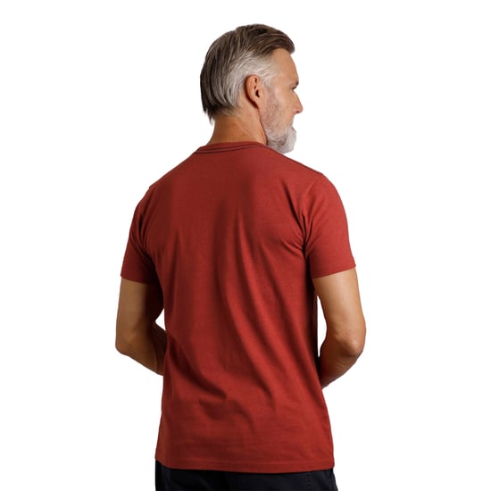 Weird Fish Mens Woodsman Screenprint Eco Friendly T-Shirt (Nut) - Image 4