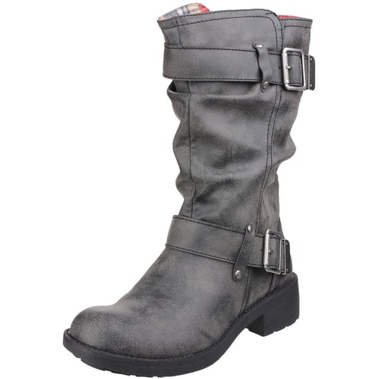 Rocket Dog Womens/Ladies Trumble Zip up Faux Leather Mid Calf Boots