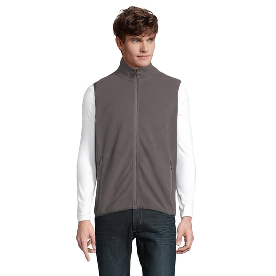 SOLS Unisex Adult Factor Fleece Zipped Body Warmer (Charcoal Grey Solid) - Image 1