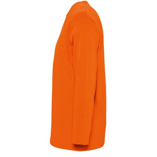 SOLS Mens Monarch Long Sleeve T-Shirt (Orange) - Image 3