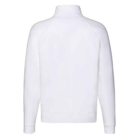 Fruit Of The Loom Mens Premium Zip Neck Heather Sweatshirt (White) - Image 2