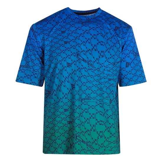 Off-White All-Over Peacock Blue Sports T-Shirt