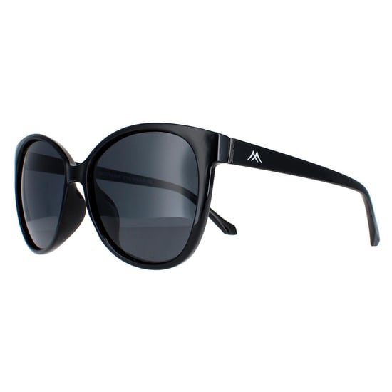 Montana Cat Eye Womens Shiny Black Smoke Polarized MP74