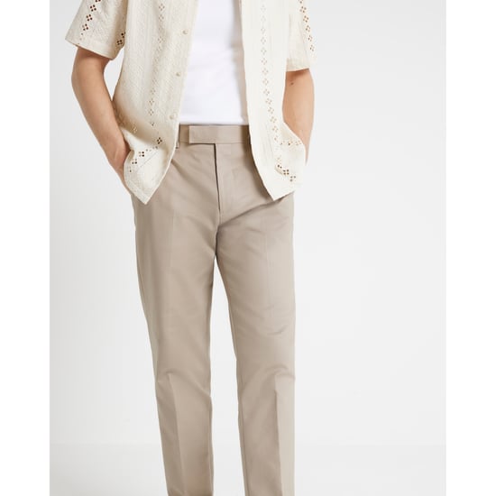 River Island Mens Chino Trousers Beige Slim Fit Smart