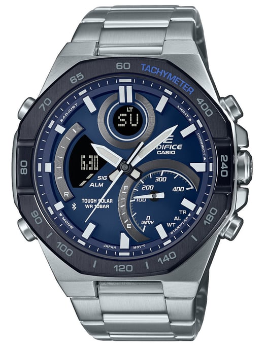 Casio Edifice Men's Silver Watch ECB-950DB-2AEF - Image 1