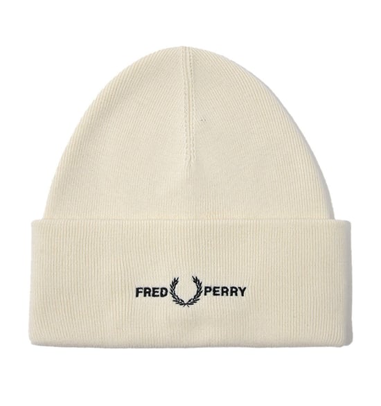 Gorro Fred Perry Classic Logo Blanco Crudo - Image 1
