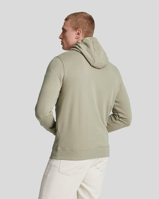 Lyle & Scott Branded Sage unidorm sudadera con capucha verde - Image 3