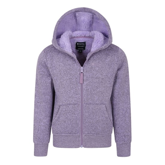 Mountain Warehouse Childrens/Kids Nevis Faux Fur Lined Hoodie (Purple) - Image 4