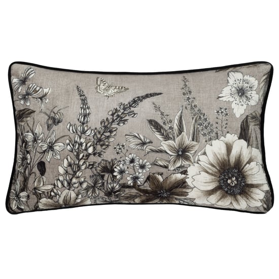 Wylder Harlington Gardenia Floral Piped Cushion Cover