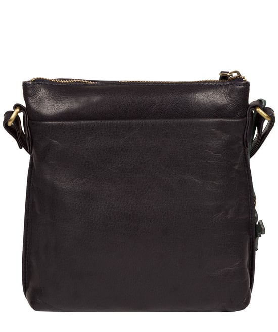 'Nikita' Navy Leather Cross Body Bag